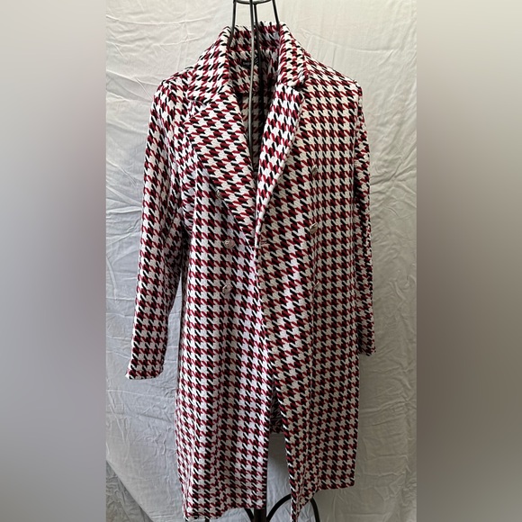 Black and Red Houndstooth light jacket - Picture 9 of 11